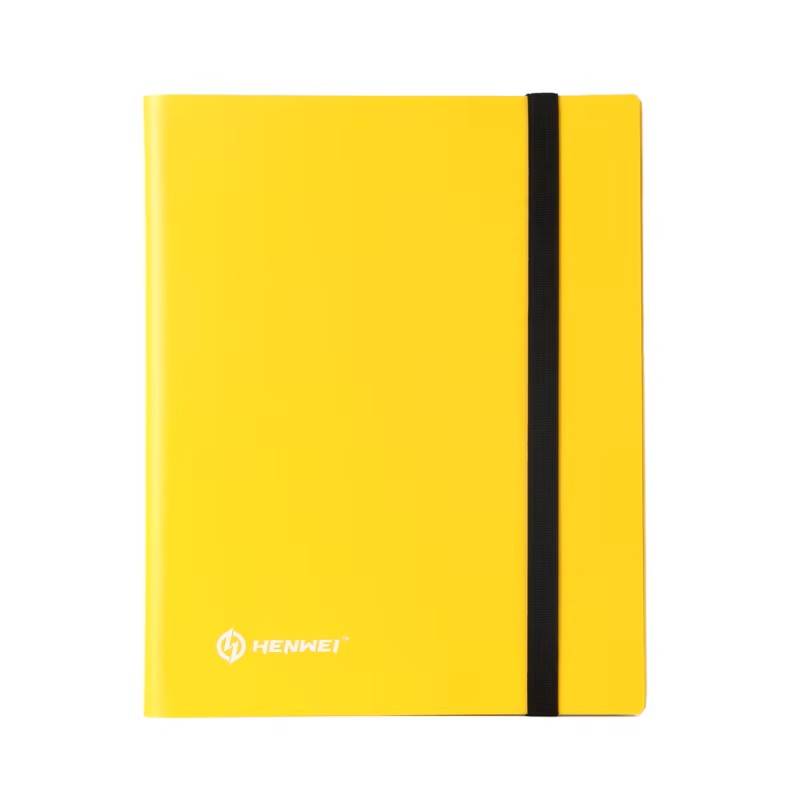 Plastic Binder 9 Pocket-Yellow